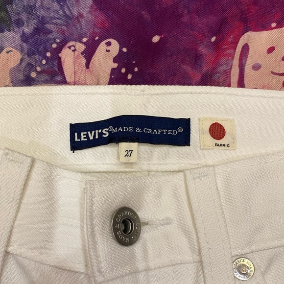 Levi’s Made and Crafted pipe straight jeans white size 27 - Picture 4 of 11